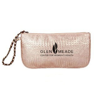 Pink Clutch Purse with Wristlet - AN1045
