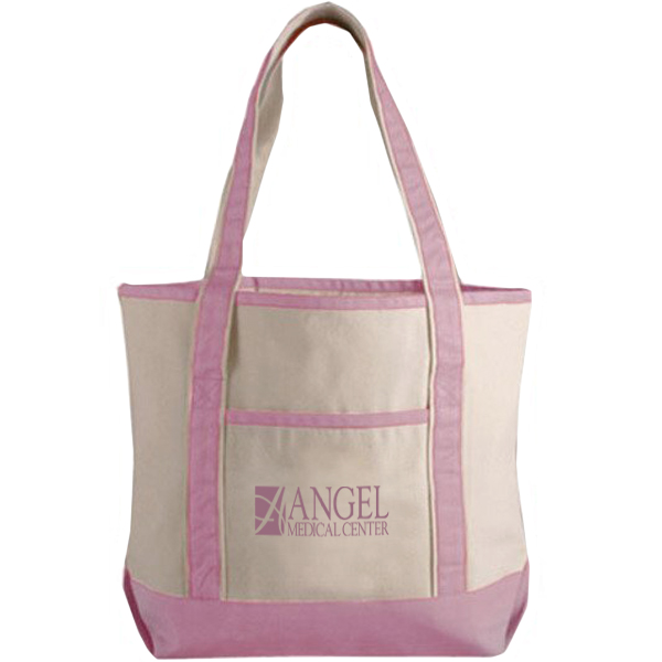 Product Photo 1 Pink Classic Cotton Canvas Boat Tote