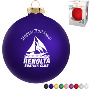 Round Traditional Glass Ornament, 3-1/4" - GX8050