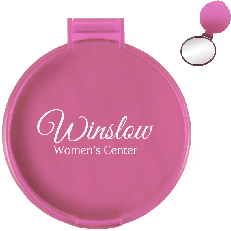 Product Photo 1 Pink Round Compact Mirror