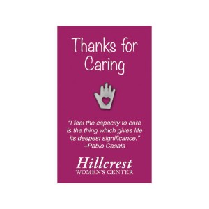 Heart in Hand Lapel Pin on Custom Card - CZ5005