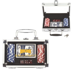 Poker Set in Aluminum Case w/ 50 Chips - CF1740
