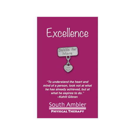 Product Photo 1 Settle for More Lapel Pin on Custom Card