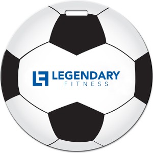 Soccer Ball Die Cut Luggage Tag - TK4826