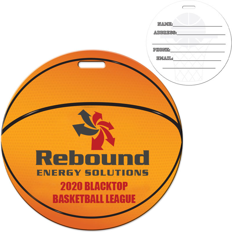 Product Photo 1 Basketball Die Cut Luggage Tag