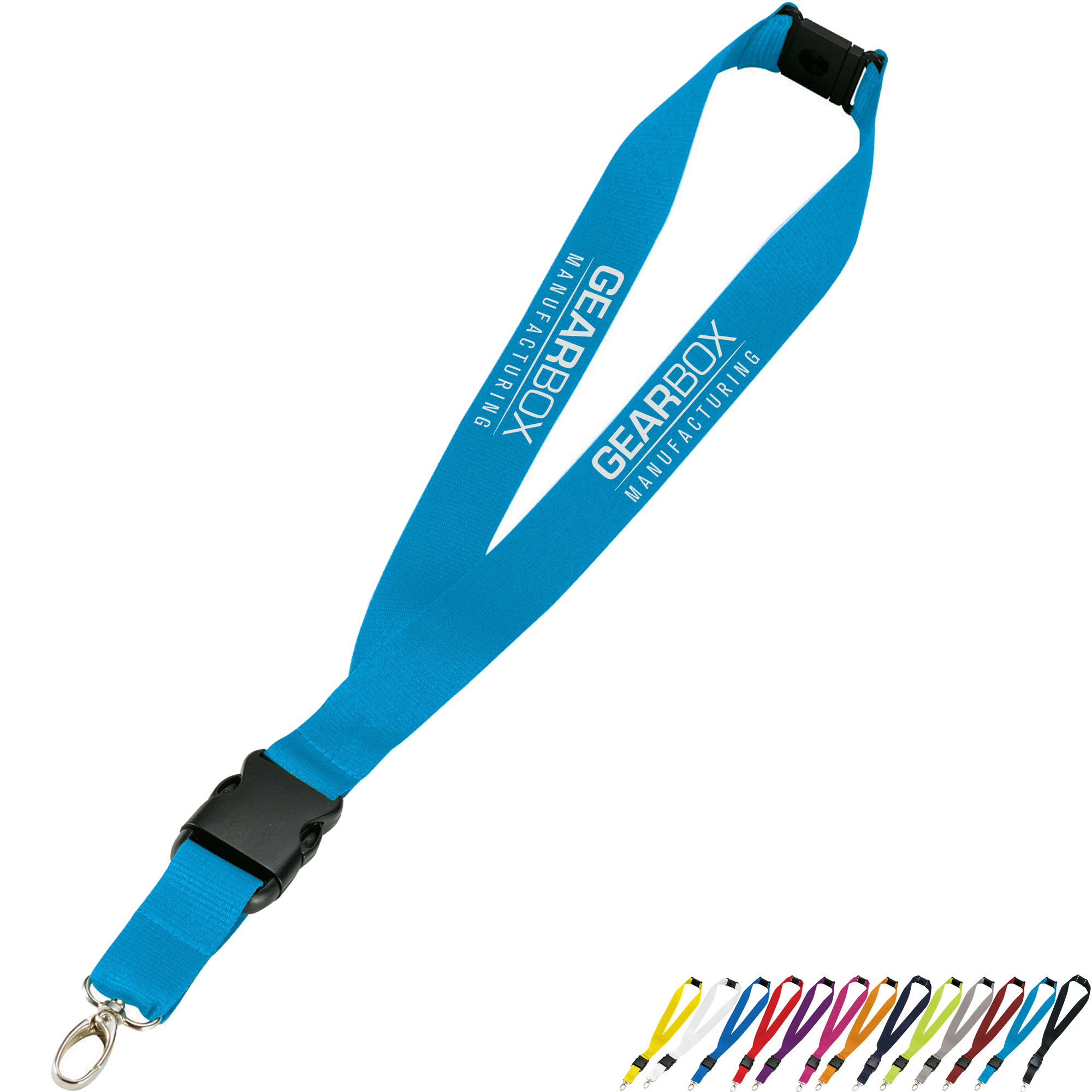Product Photo 1 Polyester Breakaway Lanyard with Lobster Clip, 1" Wide