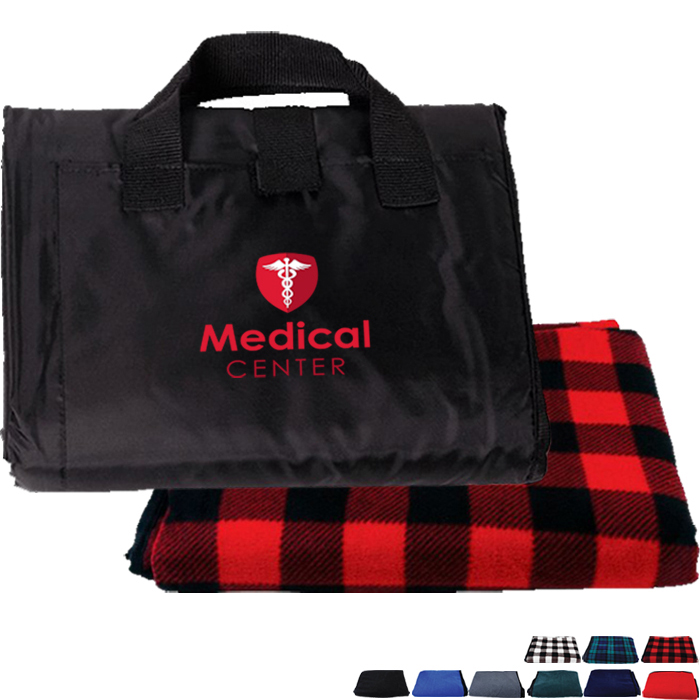 Product Photo 1 Foldable Fleece Picnic Blanket, 50" x 60"