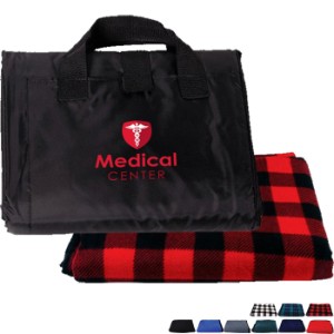 Foldable Fleece Picnic Blanket, 50" x 60" - ST3480