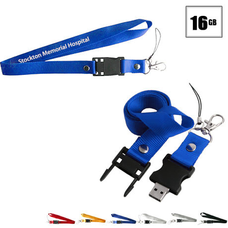 Product Photo 1 Tulsa USB Flash Drive Lanyard, 16GB