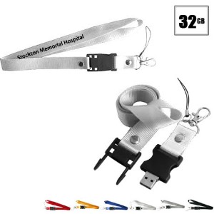 Tulsa USB Flash Drive Lanyard, 32GB - IK1332