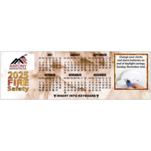 Fire Safety Keyboard Calendar - CB1205