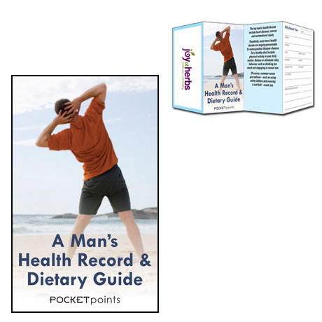 Product Photo 1 Man's Health Record & Dietary Guide Pocket Point