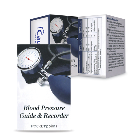 Product Photo 1 Blood Pressure Guide & Record Keeper Pocket Point