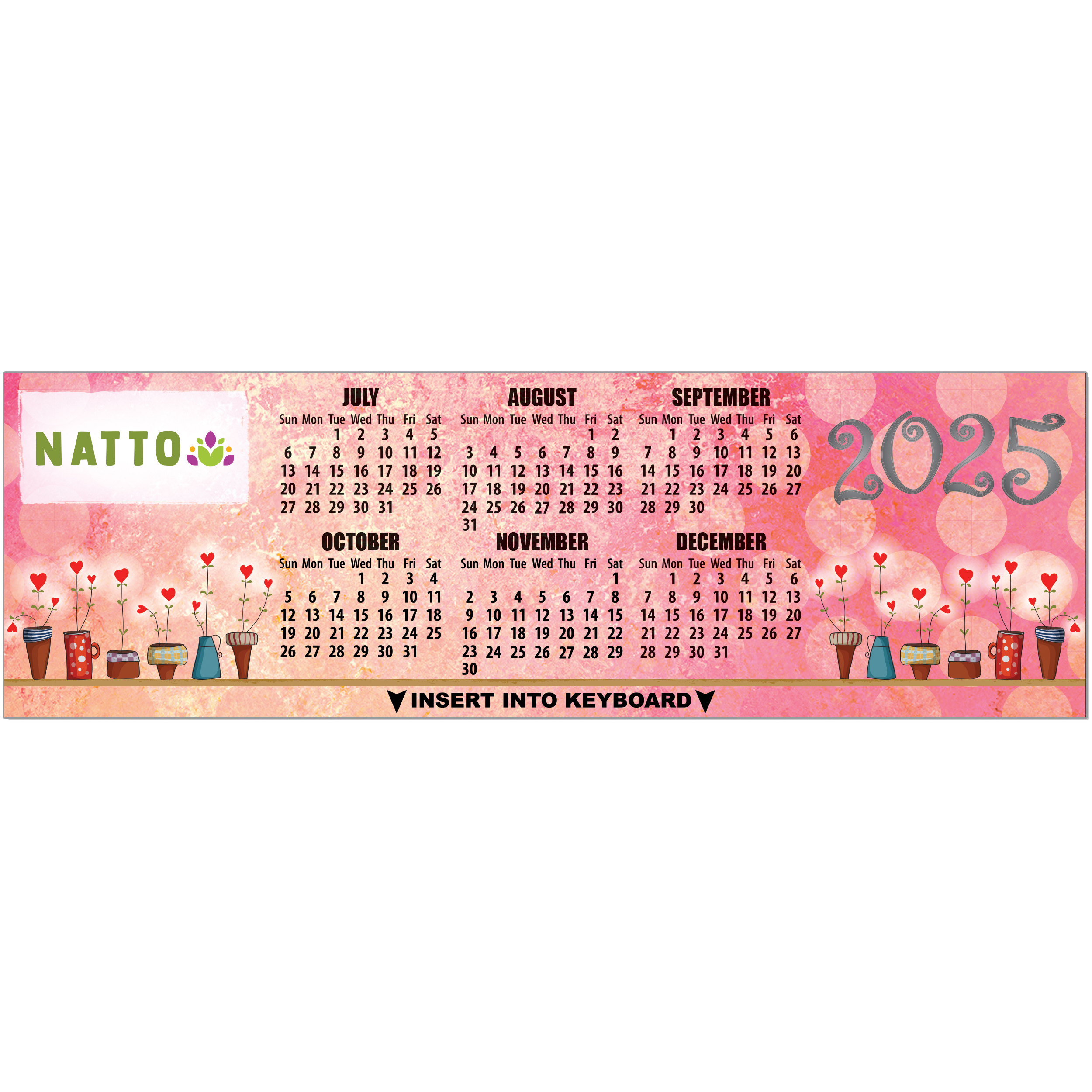 Product Photo 1 Fun Flower Pots Keyboard Calendar