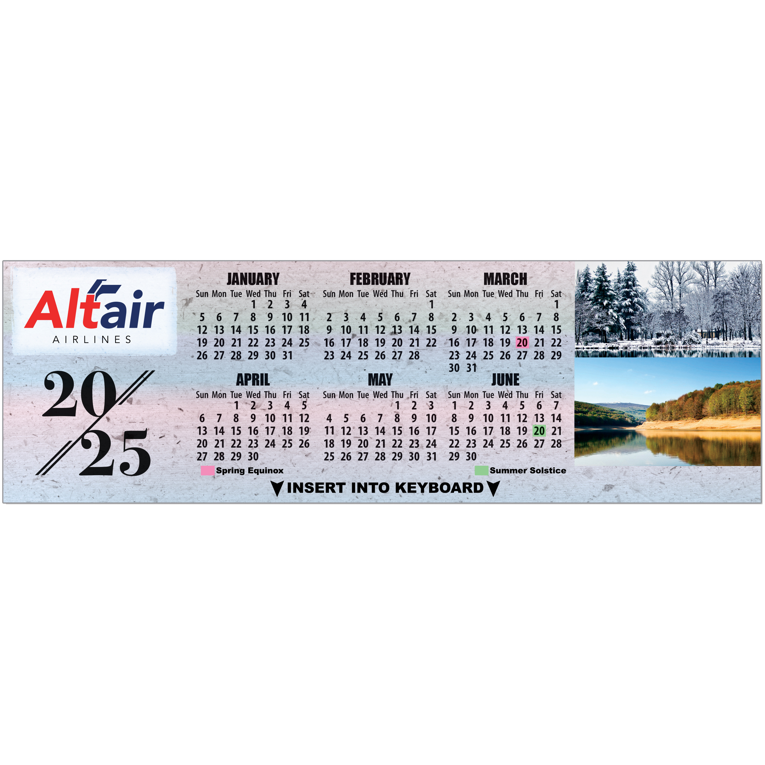 Product Photo 1 Nature Landscapes Keyboard Calendar