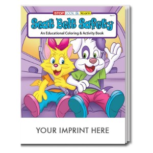Seat Belt Safety Coloring & Activity Book - CLB888