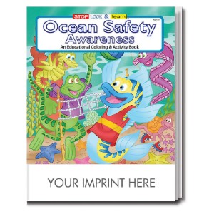 Ocean Safety Awareness Coloring & Activity Book - CLB889