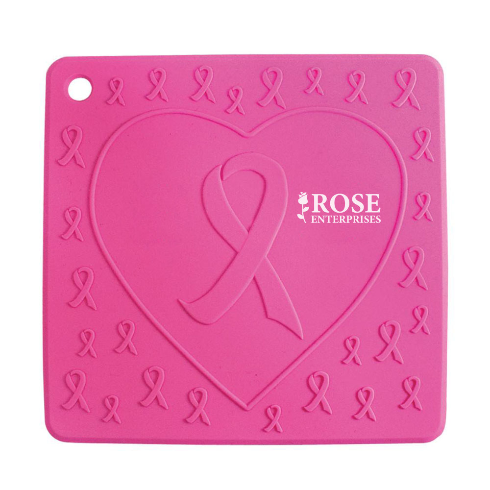 Product Photo 1 Pink Ribbon Silicone Trivet