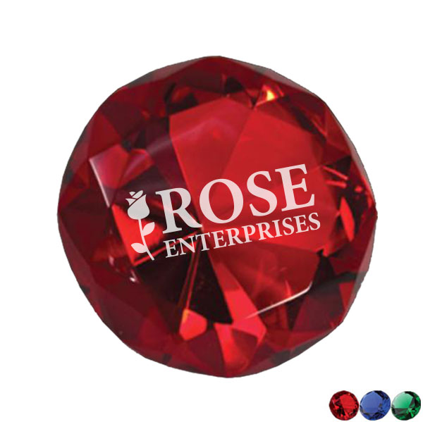 Product Photo 1 Crystal Colored Diamond Paperweight