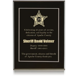 Onyx Award Plaque, 9" x 7" - FN9500