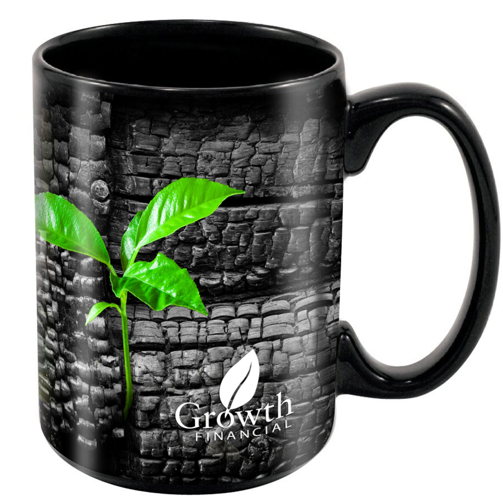 Product Photo 1 Black Stoneware Magna Mug, 15oz.