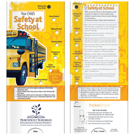 Product Photo 1 Your Child's Safety at School Pocket Sliders™