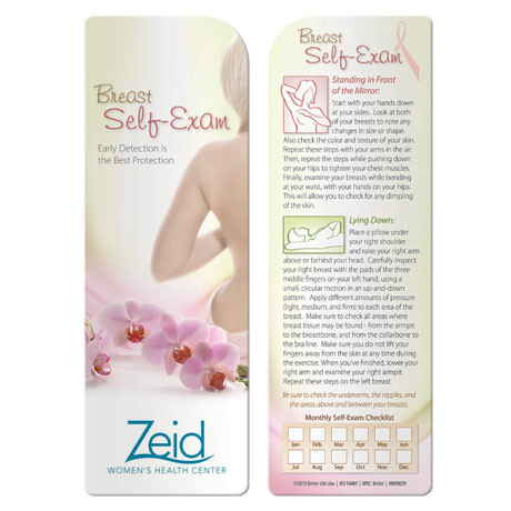 Product Photo 1 Breast Self-Exam Bookmark