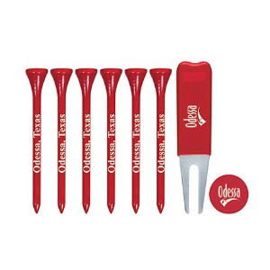 Tall Tees 6ct., Metal Divot Tool & Ball Marker Pack - GB9369