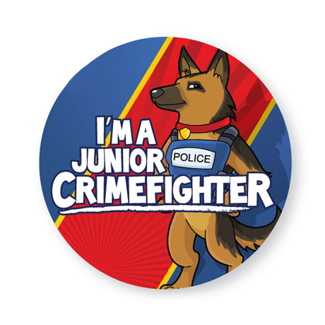 Product Photo 1 I'm a Junior Crimefighter Sticker Roll, Stock