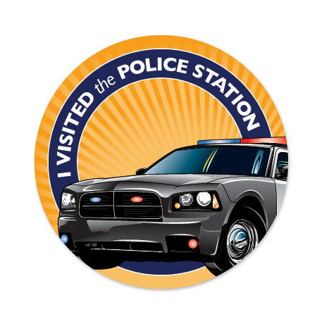 Product Photo 1 I Visited the Police Station Sticker Roll, Stock