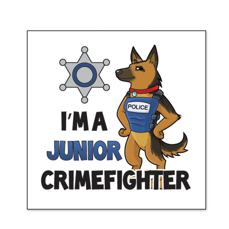 Product Photo 1 I'm a Junior Crimefighter Temporary Tattoo, Stock