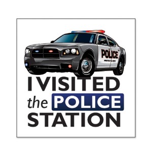 I Visited the Police Station Temporary Tattoo, Stock - FS2055