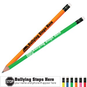 Bullying Stops Here Neon Pencil - PCL386