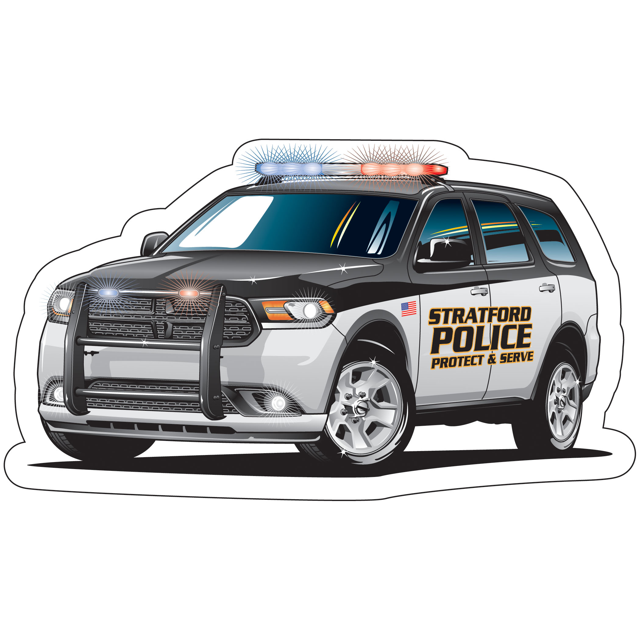 Product Photo 1 Police SUV Die-Cut Car Magnet