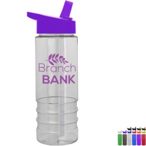 Salute Tritan™ Bottle, 24oz. - Flip Straw Lid - GY1306