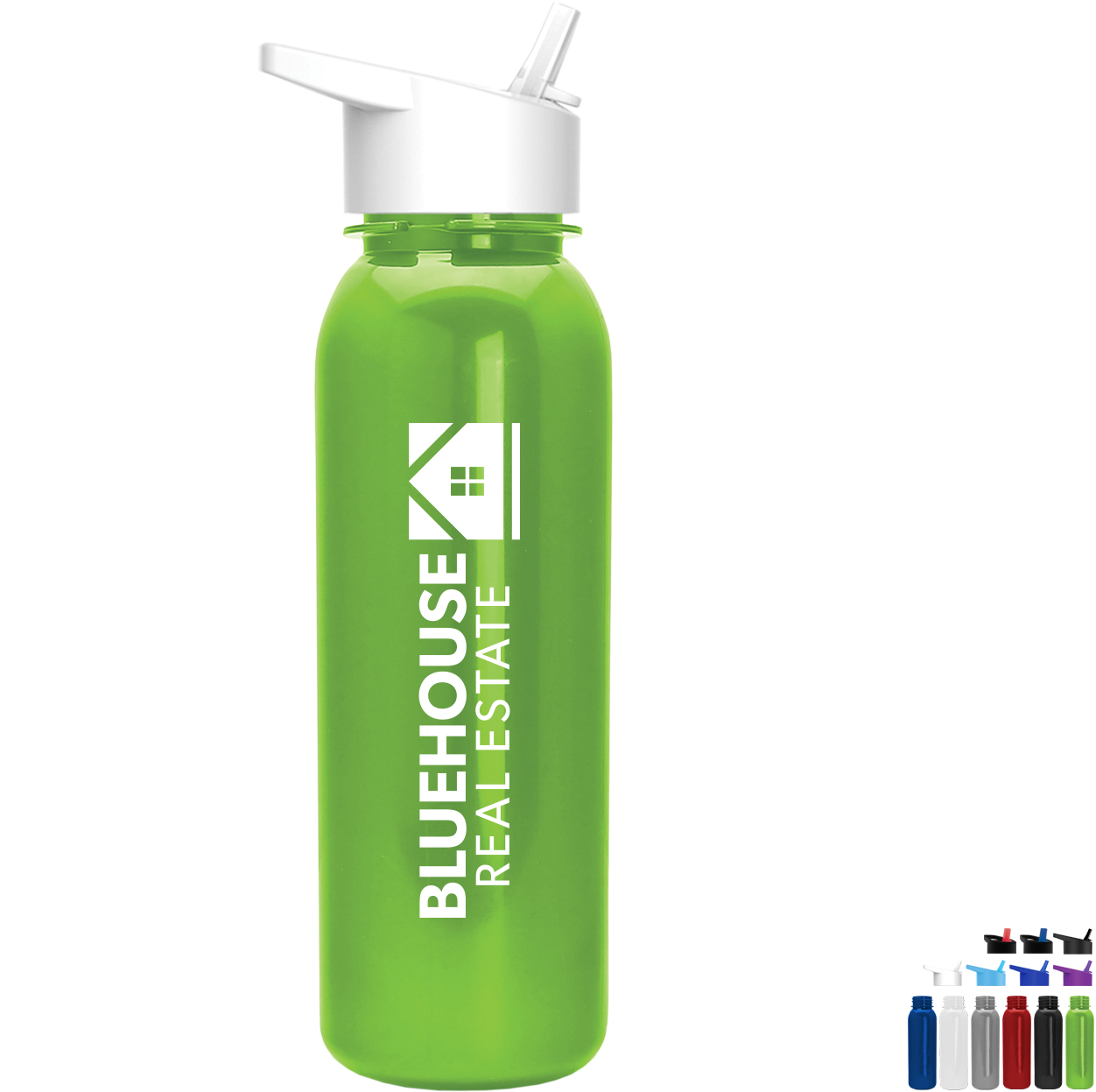 Product Photo 1 Aquarius Tritan™ Metallic Sport Bottle, 24oz. - Flip Straw Lid