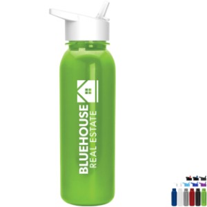 Aquarius Tritan™ Metallic Sport Bottle, 24oz. - Flip Straw Lid - GY1321