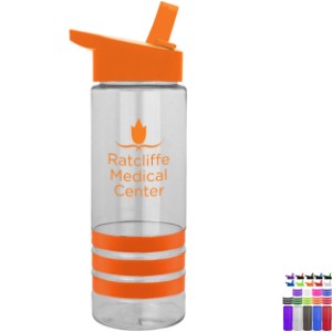 Sergeant Tritan™ Stripe Bottle, 24oz. - Flip Straw Lid - CLOSEOUT! - GY1307