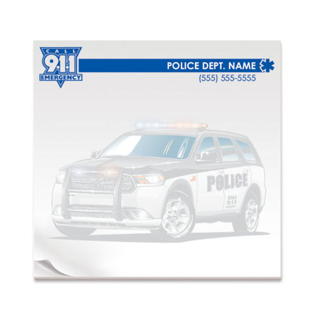 Product Photo 1 SUV 911 Emergency, 25 Sheet Sticky Pad