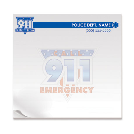 Product Photo 1 Call 911 Emergency, 25 Sheet Sticky Pad