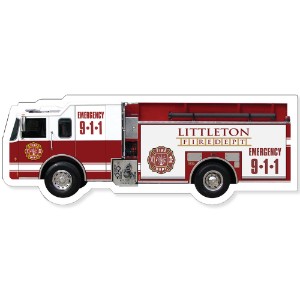 Fire Truck Refrigerator Magnet - TD5105
