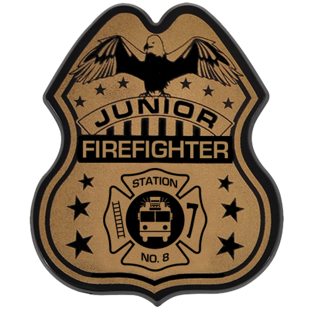 Product Photo 1 Junior Firefighter Badge, Direct Print