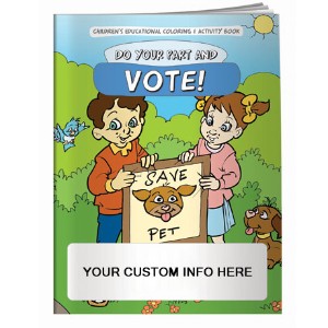 Do Your Part and Vote Coloring Book - CLB986