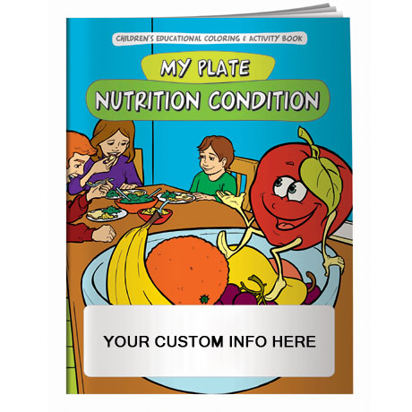 Product Photo 1 Nutrition Condition, My Food Plate Coloring Book