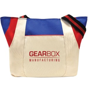 Limited Edition Royal/Red Double Pocket Trio Tote - Closeout, On Sale! - CT1651