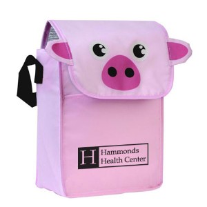 Paws N Claws Polyester Lunch Bag - Pig - VT1455