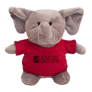 Elephant Plush Bean Bag Buddy, 7" - VT5708