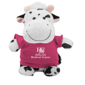Black/White Cow Plush Bean Bag Buddy, 7" - VT5712