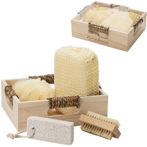 Getaway Four Piece Spa Kit in Wooden Box - LG3118