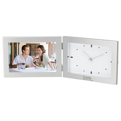 Product Photo 1 Aluminum Clock Photo Frame Combo